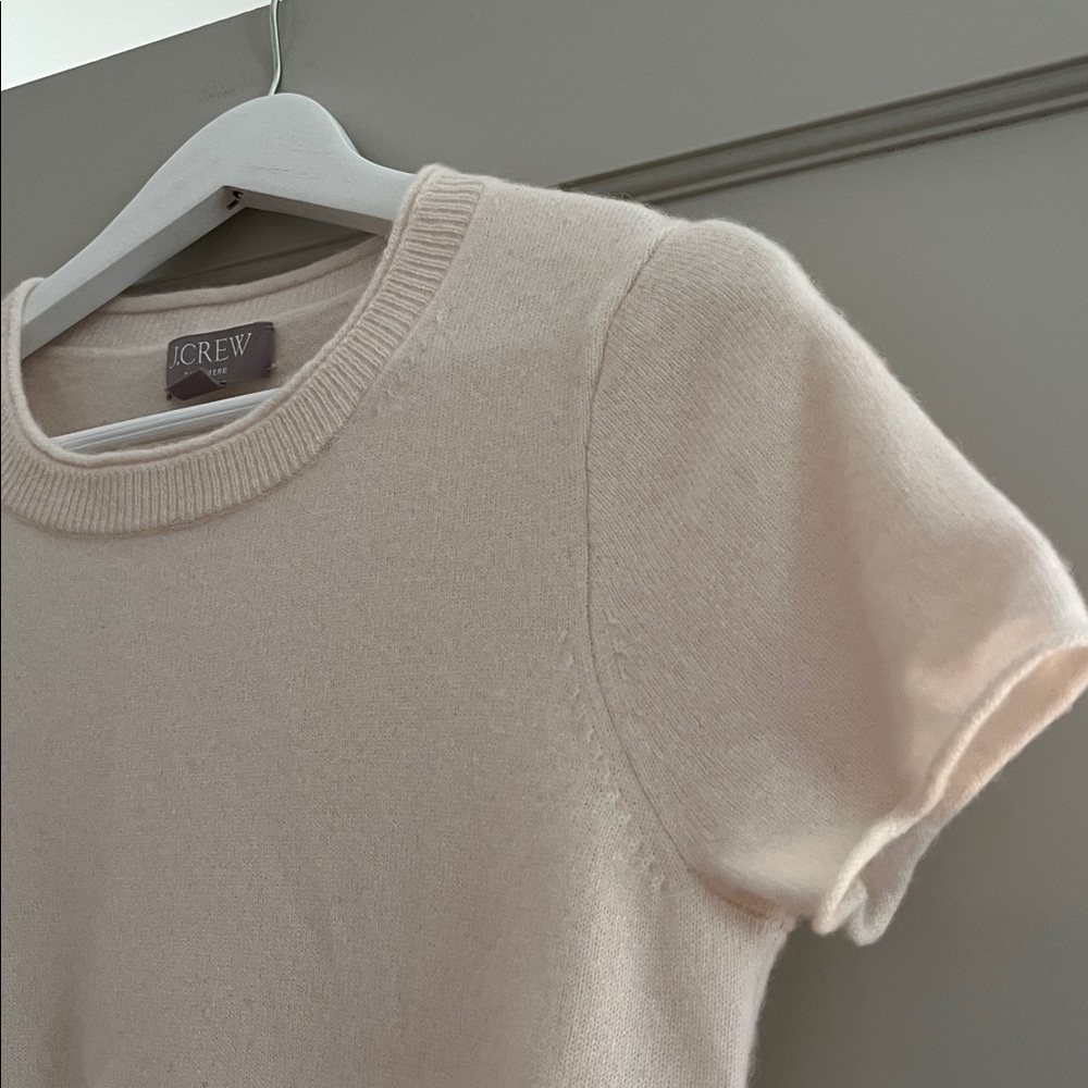 J.Crew | Cashmere relaxed-fit t-shirt | Snow | Size S - Picture 4 of 15